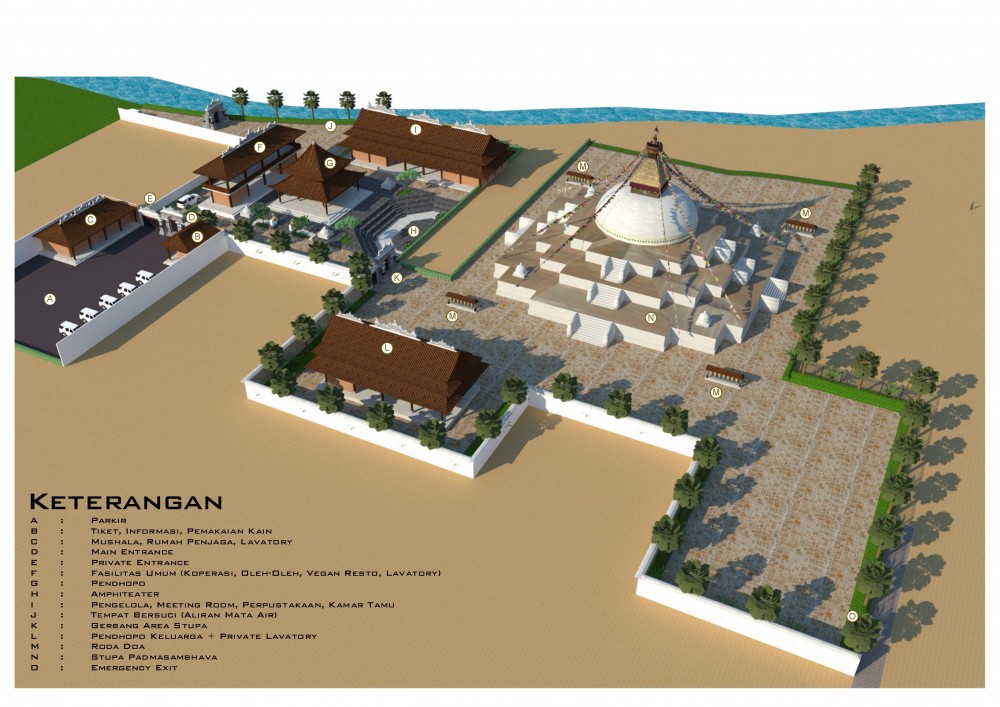 architecture Plan, Stupa Padmasambhava